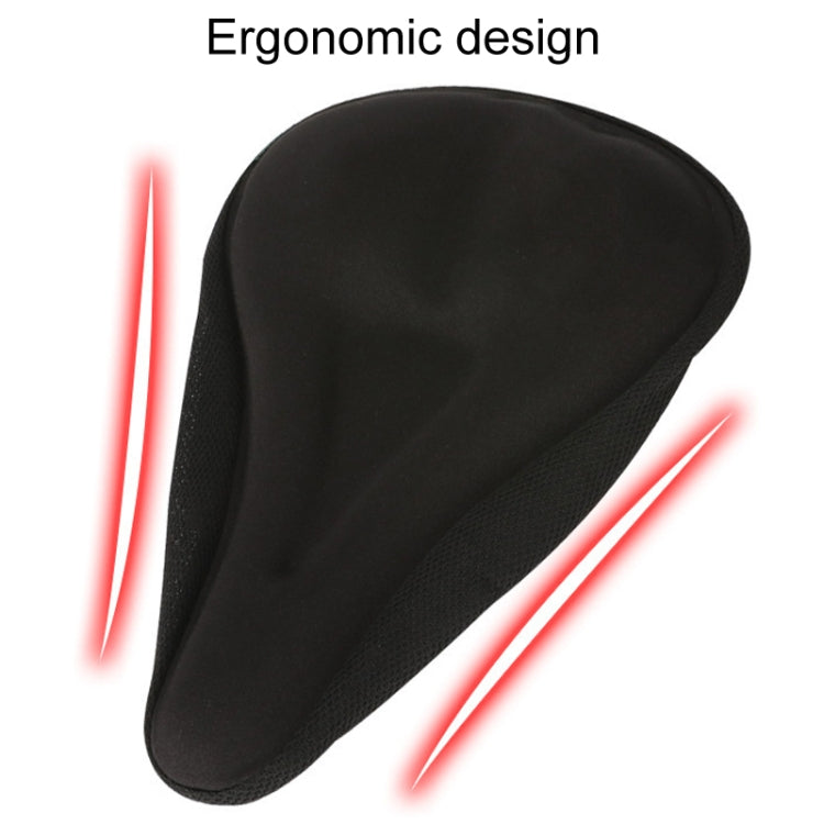 Mountain Bike Silicone Saddle Cover Cycling Stereo Saddle Gear(Black)