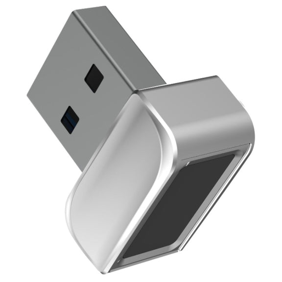 USB Fingerprint Reader Windows Hello Dongle Module for Windows 10 and Above Systems(Silver)