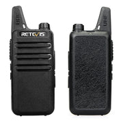 RETEVIS RT22 Hotel Mini Charging Two-Way Wireless Intercom Walkie Talkie(US Frequency with Plug)