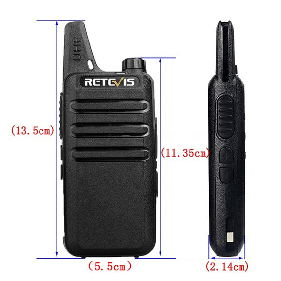 RETEVIS RT22 Hotel Mini Charging Two-Way Wireless Intercom Walkie Talkie(US Frequency with Plug)