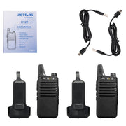 RETEVIS RT22 Hotel Mini Charging Two-Way Wireless Intercom Walkie Talkie(US Frequency with Plug)