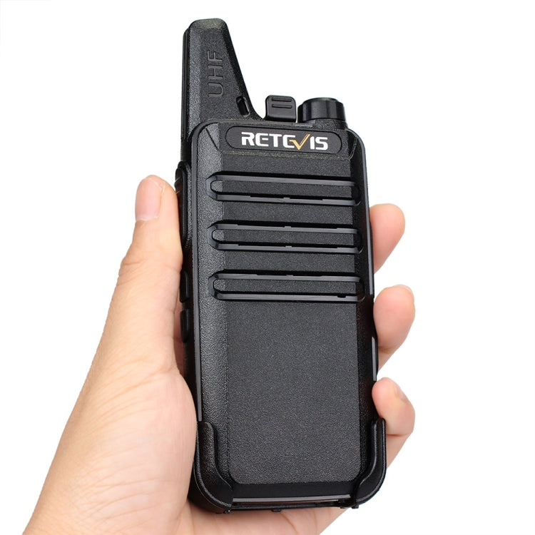 RETEVIS RT22 Hotel Mini Charging Two-Way Wireless Intercom Walkie Talkie(US Frequency with Plug)