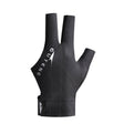 GUTENG Three Finger Thin Breathable Wear-Resistant Non-Slip Snooker Billiard Gloves, Style: Left Hand Half Finger (Printed Black) - Safety Gloves by GUTENG | Online Shopping South Africa | PMC TechLife | Buy Now Pay Later Mobicred