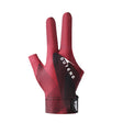 GUTENG Three Finger Thin Breathable Wear-Resistant Non-Slip Snooker Billiard Gloves, Style: Right Thumb Half Finger (Printed Red) - Safety Gloves by GUTENG | Online Shopping South Africa | PMC TechLife | Buy Now Pay Later Mobicred