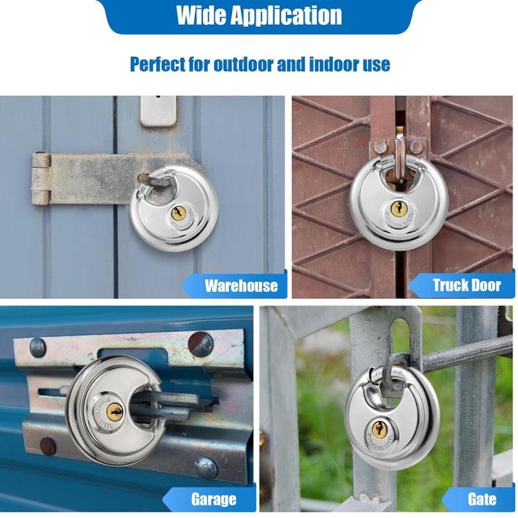 80mm Household Anti-Theft Rust-Proof And Water-resistant Pure Copper Core Round Padlock