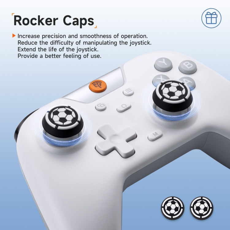 EasySMX X05 Wireless Gamepad Hall RGB Effect Controller For PC / Phone / Switch / Steam Deck(White)