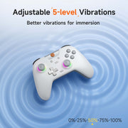 EasySMX X05 Wireless Gamepad Hall RGB Effect Controller For PC / Phone / Switch / Steam Deck(White)