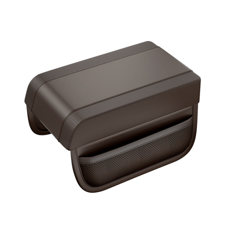 Car Armrest Box Heightening Pad Memory Foam Elbow Support(Dark Brown)