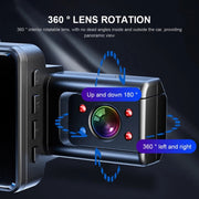 WIFI 3 Lens 1080P Night Vision Video Driving Recorder
