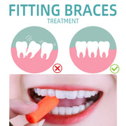 Fawnmum 2pcs /Box Handheld Hollow Cylinder Orthodontic Bite Sticks(Grape)