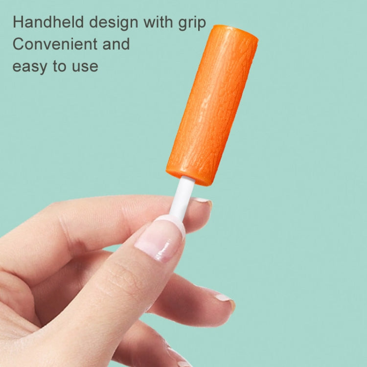 Fawnmum 2pcs /Box Handheld Hollow Cylinder Orthodontic Bite Sticks(Strawberry)