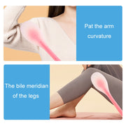 Meridian Points Gua Sha Patting Board Silicone Palm Massage Whacker, Style: Green 32cm