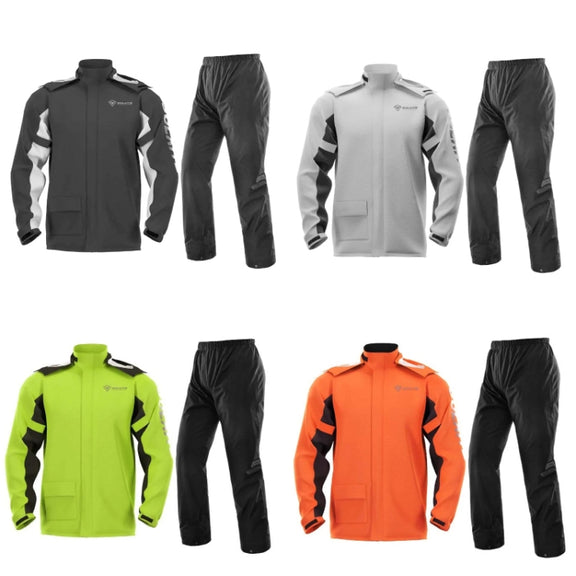 SULAITE Outdoor Motorcycle Riding Full Body Split Raincoat Suit, Size: L(Gray)