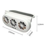 USB Plug-In Car Window Exhaust Fan Car Air Circulation Cooling Ventilation Fan, Color: Solar Black