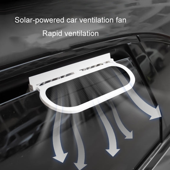USB Plug-In Car Window Exhaust Fan Car Air Circulation Cooling Ventilation Fan, Color: Solar White