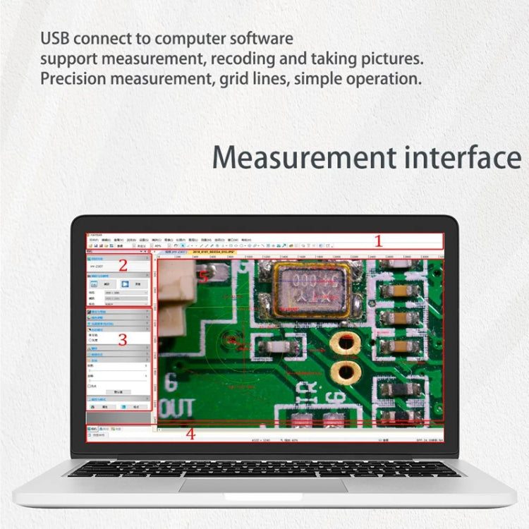 Measuring Electron Microscope Industrial Camera, Specifications: 60 Frames 48 Megapixel Dual Interface With Measurement