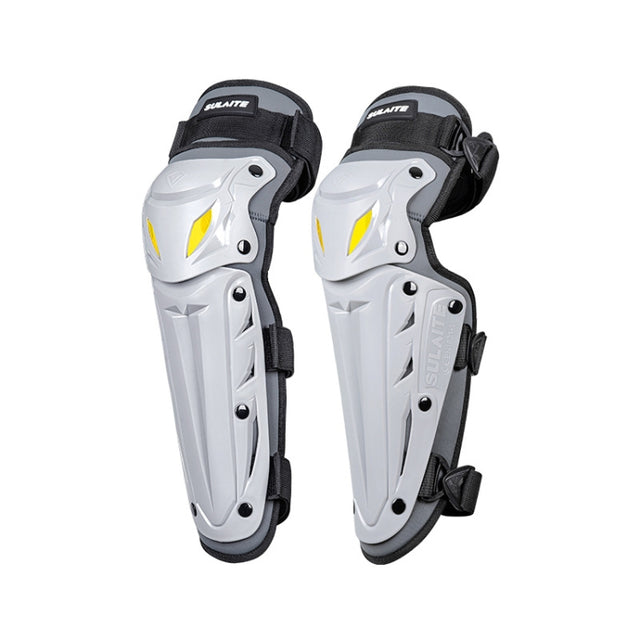 SULAITE Motorcycle Outdoor Riding Breathable Protective Equipment, Color: 2pcs /Set Knee Pads Gray