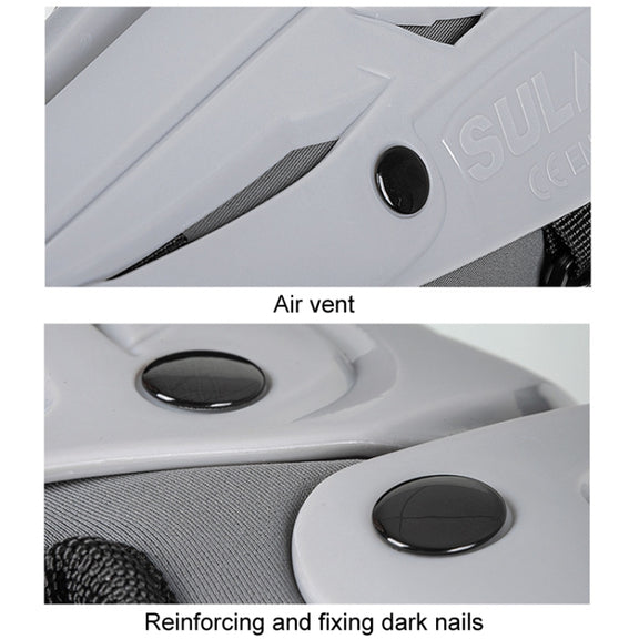 SULAITE Motorcycle Outdoor Riding Breathable Protective Equipment, Color: 2pcs /Set Knee Pads Gray