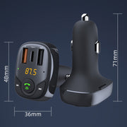 36W Car Bluetooth MP3 Player FM Transmitter Multifunctional Car Charger, Model: S-15PD