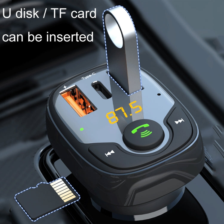 36W Car Bluetooth MP3 Player FM Transmitter Multifunctional Car Charger, Model: S-15PD