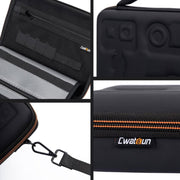 Cwatcun H91 Medium Sports Camera Case Portable Water-resistant EVA Digital Camera Storage Bag(Black)
