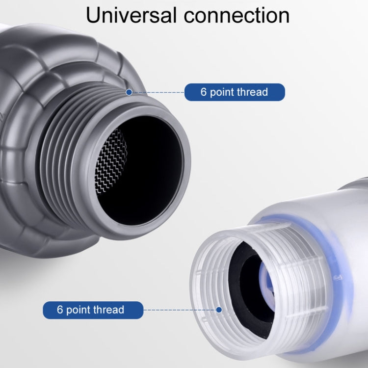 Household Washing Machine Electrical Water Heater Water Purification Filter With 6 Cartridges, Style: Faucet Filter