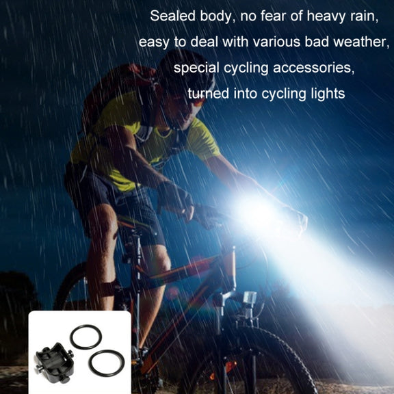 Mini Type-C Rechargeable Outdoor Keychain Light Flashlight(Lamp Head Rotatable Black)