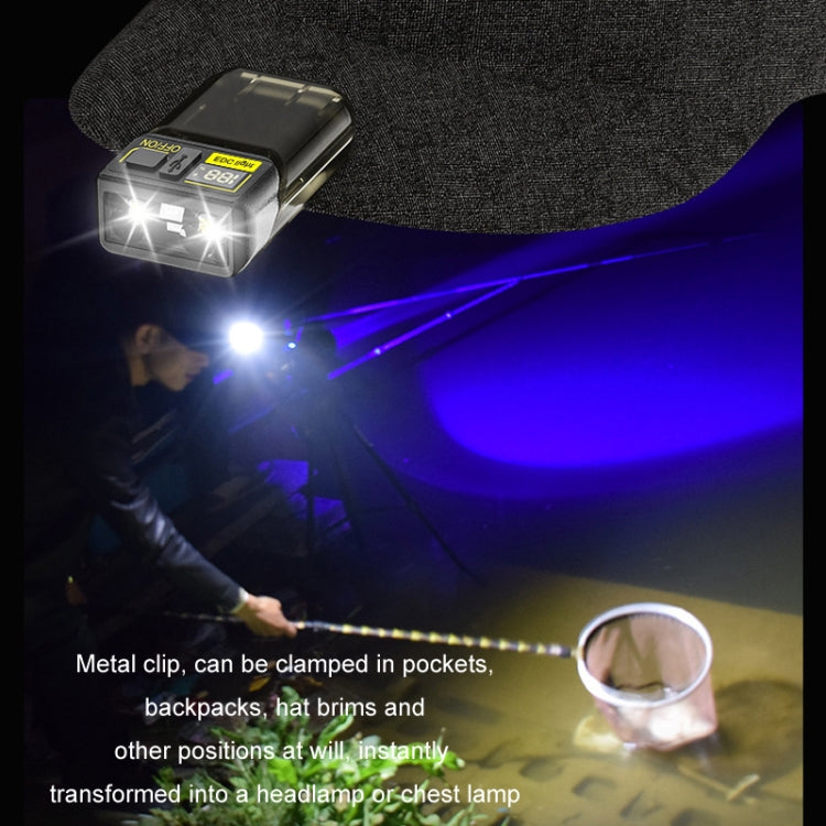 Mini Type-C Rechargeable Outdoor Keychain Light Flashlight(Lamp Head Rotatable Black)