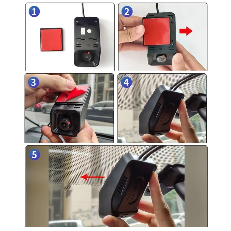 Android ADAS HD Night Vision 1080P USB Driving Recorder, Model: Single Lens(No Card)
