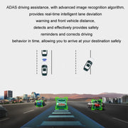Android ADAS HD Night Vision 1080P USB Driving Recorder, Model: Single Lens(No Card)