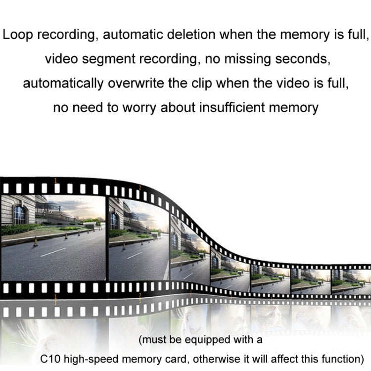 Android ADAS HD Night Vision 1080P USB Driving Recorder, Model: Single Lens(No Card)