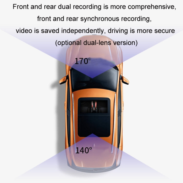 Android ADAS HD Night Vision 1080P USB Driving Recorder, Model: Single Lens(No Card)