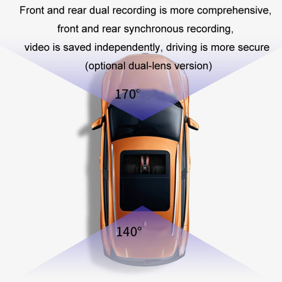 Android ADAS HD Night Vision 1080P USB Driving Recorder, Model: Single Lens(No Card)
