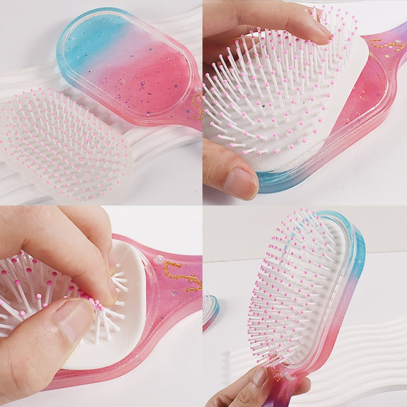 Air Cushion Comb Set Silicone Mold DIY Epoxy Resin Craft Making Mold, Spec: Bear Ear 002