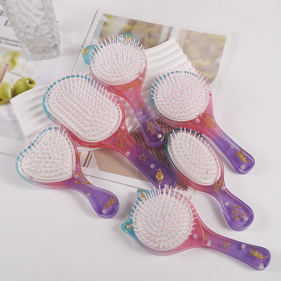 Air Cushion Comb Set Silicone Mold DIY Epoxy Resin Craft Making Mold, Spec: Round 003