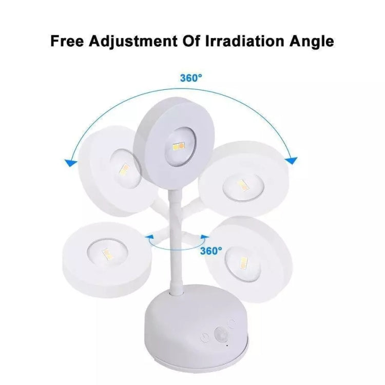 Rechargeable LED Motion Sensor Wireless Spotlight Dimmable Picture Light 2000mAH(Black)