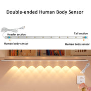 220V CN Plug Motion Sensor Wardrobe Cabinet Lamp LED Light Bar, Spec: White 80cm