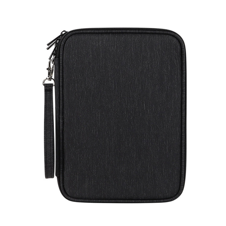 SM08 Large Capacity Water-resistant Portable Double-layer Digital Storage Bag, Size: S(Black)