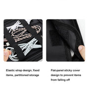 SM08 Large Capacity Water-resistant Portable Double-layer Digital Storage Bag, Size: S(Black)