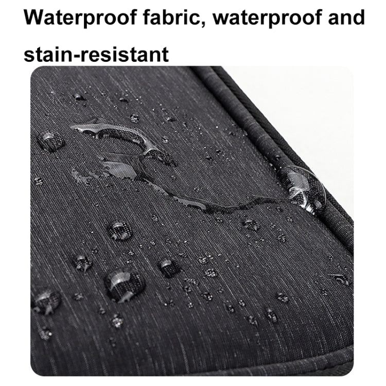 SM08 Large Capacity Water-resistant Portable Double-layer Digital Storage Bag, Size: S(Black)