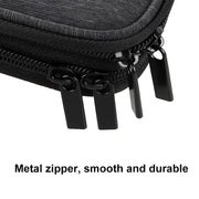 SM08 Large Capacity Water-resistant Portable Double-layer Digital Storage Bag, Size: S(Black)