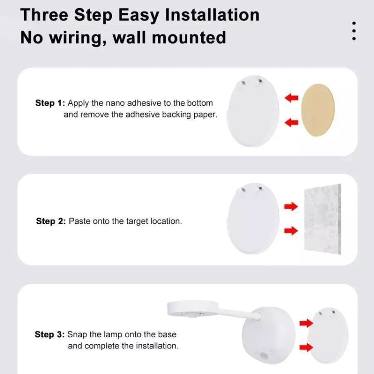 Rechargeable LED Motion Sensor Wireless Spotlight With Remote Control 2000mAH White