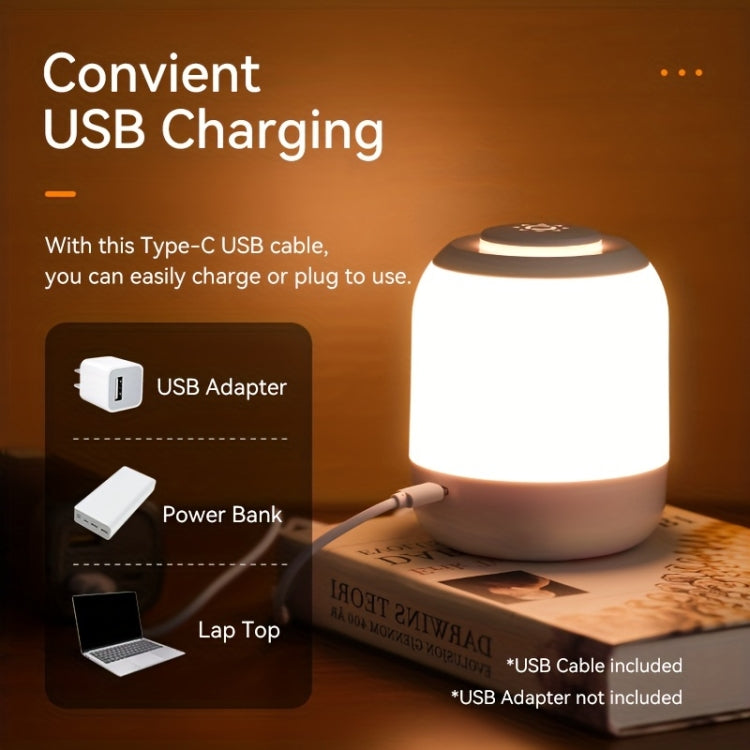 Rechargeable Touch Control LED Night Light Bedside Lamp SE Version 2400mAh White