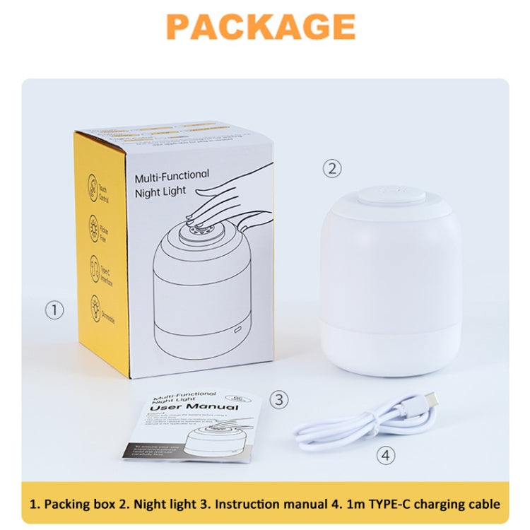Rechargeable Touch Control LED Night Light Bedside Lamp SE Version 2400mAh White