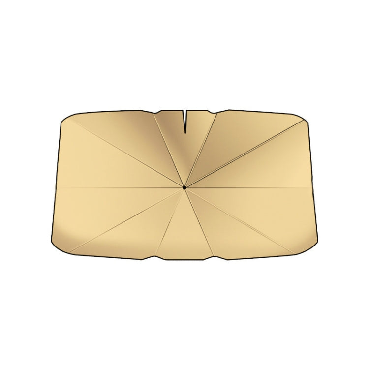 Car Windshield Titanium Sun Protection Heat Insulation Parasol(Small Gold 9958)