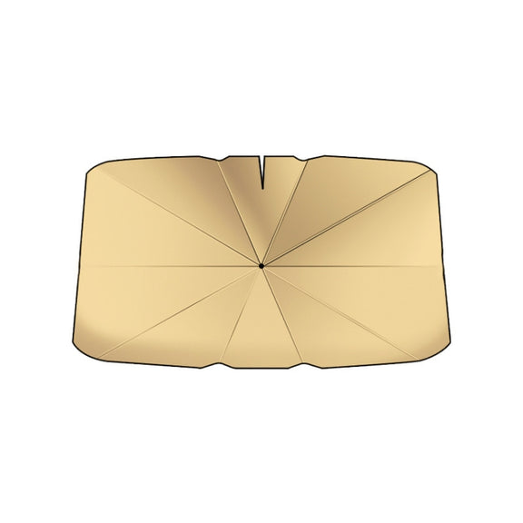 Car Windshield Titanium Sun Protection Heat Insulation Parasol(Small Gold 9958)