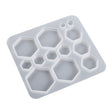 DIY Epoxy Resin Three-Dimensional Geometric Pendant Earring Silicone Mold, Spec: Hexagonal - free shipping - PMc TechLife - Order now!