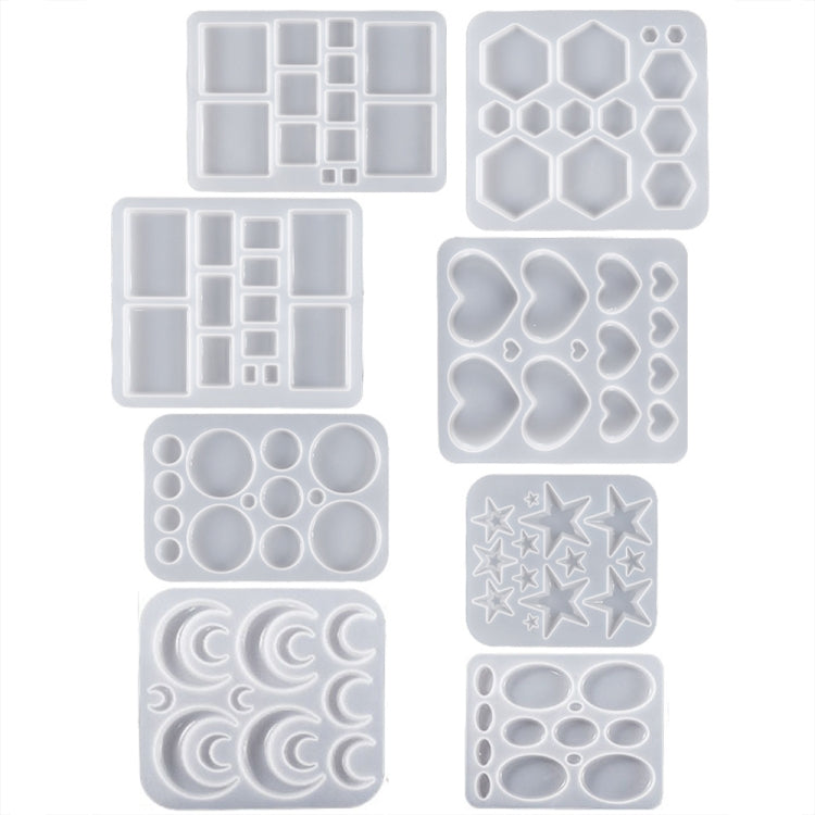 DIY Epoxy Resin Three-Dimensional Geometric Pendant Earring Silicone Mold, Spec: Hexagonal