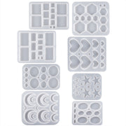 DIY Epoxy Resin Three-Dimensional Geometric Pendant Earring Silicone Mold, Spec: Oval