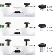 For PS4 Joystick 8pcs /Set Gamepad Metal Buttons Mushroom Head Magnetic Base Cross Keys Accessory Set